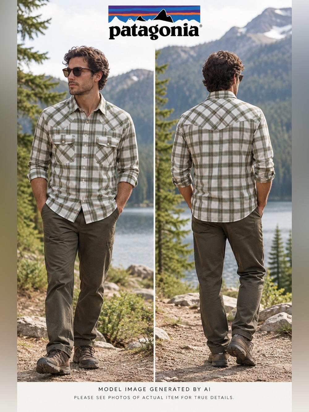 Patagonia Plaid Button Front Shirt Long Sleeve Organic Cotton Outdoor Hiking XL?